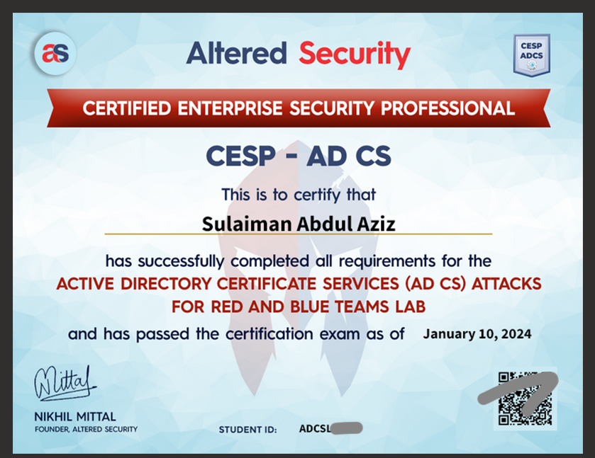 Certificate 9